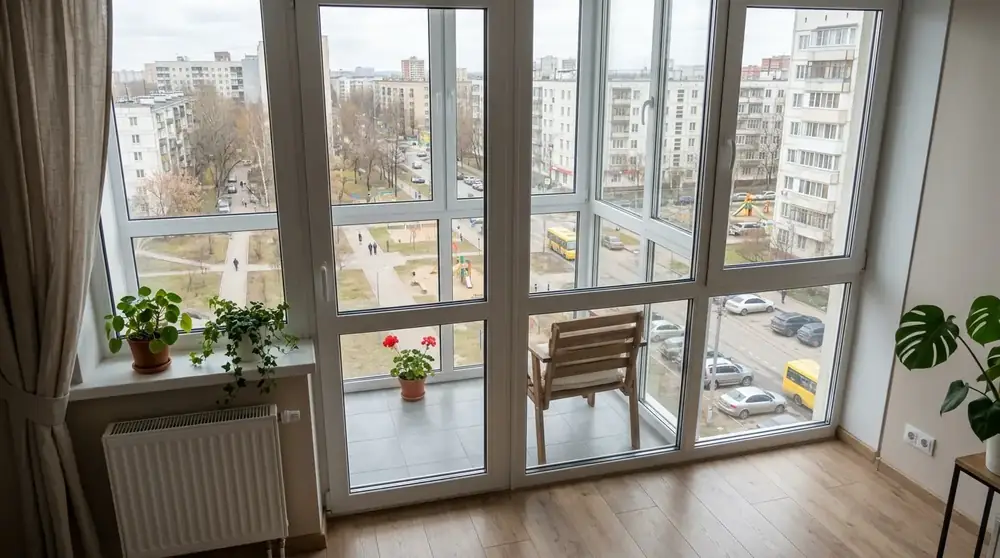 Перегородка между балконом и комнатой при утеплении лоджии — фото 16